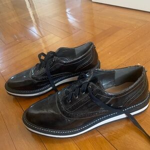 OLTRE wingtip black shoes